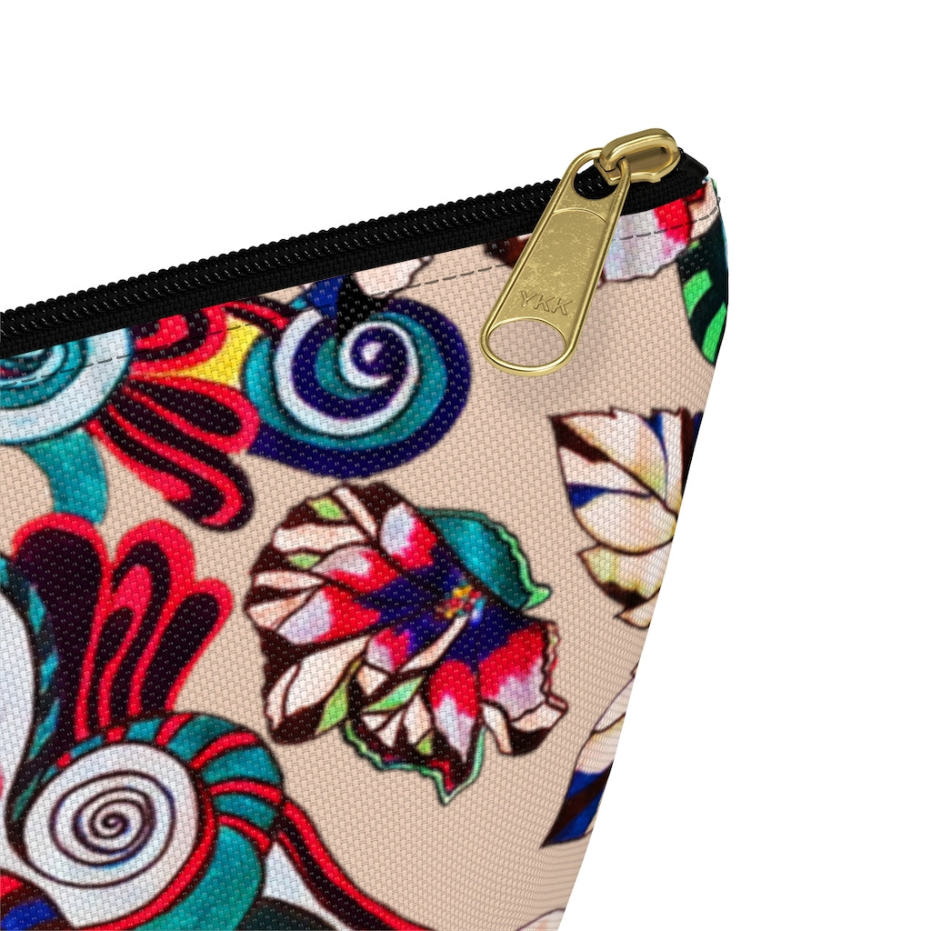 Floral Pop Nude Accessory Pouch