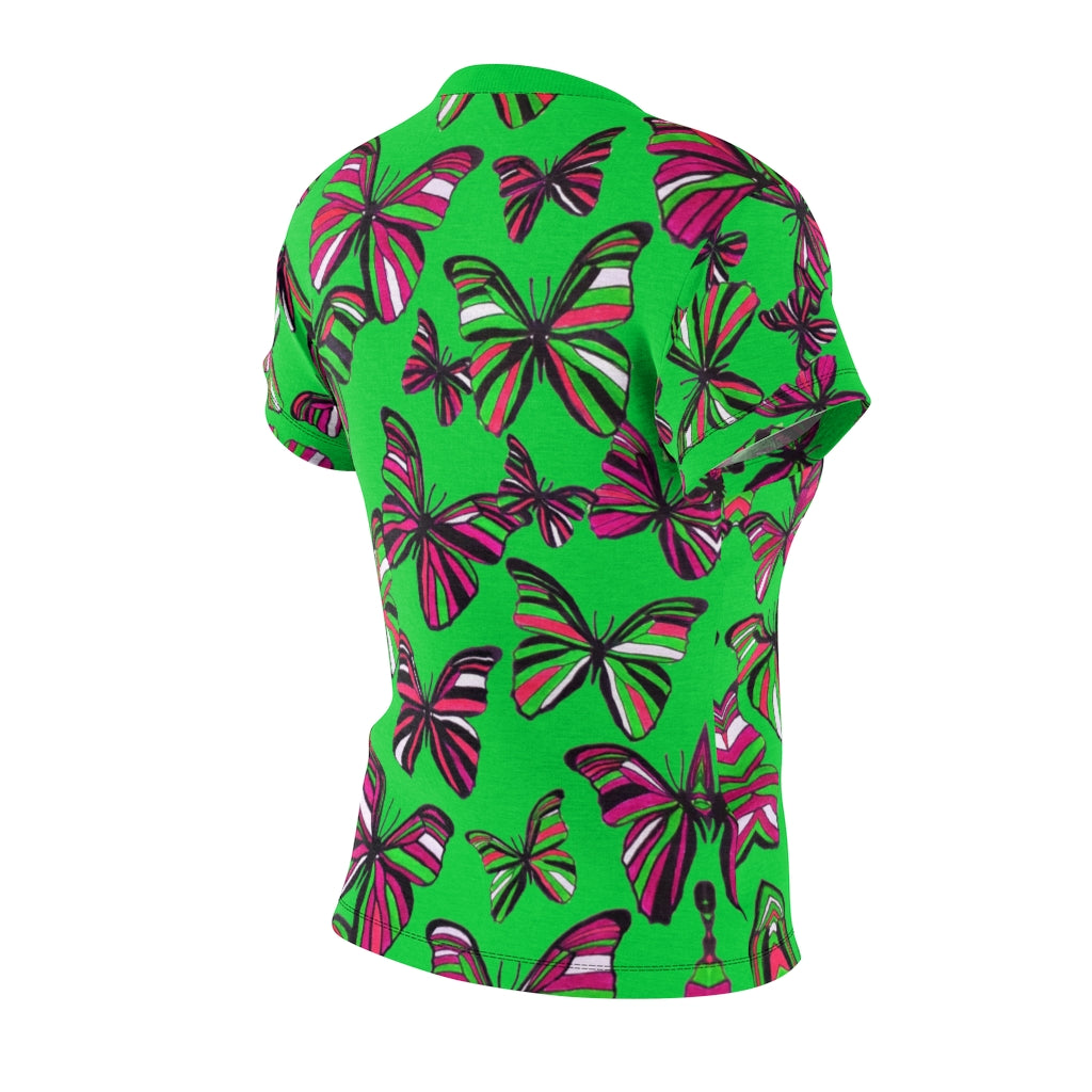 Butterflies AOP Lawn Green T-shirt