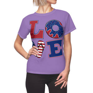 L.O.V.E. 'merica Lilac T-Shirt