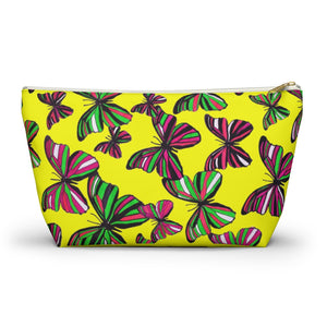 Butterflies Yellow Accessory Pouch