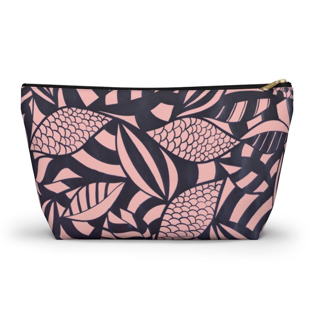 Blush Tropical Minimalist Accessory Pouch