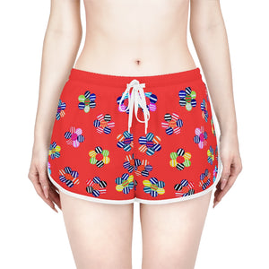 Vermillion Candy Florals Relaxed Shorts