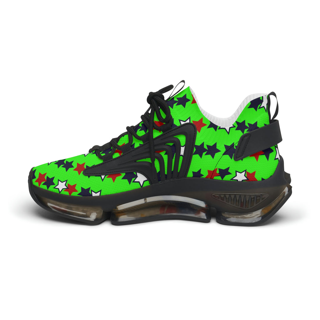 Neon Green Stargirl OTT Women's Mesh Knit Sneakers