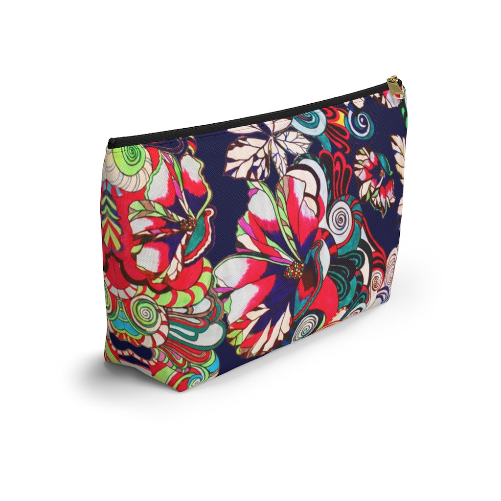 Floral Pop Ink Accessory Pouch