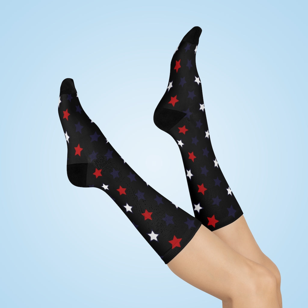 Starry Black Socks