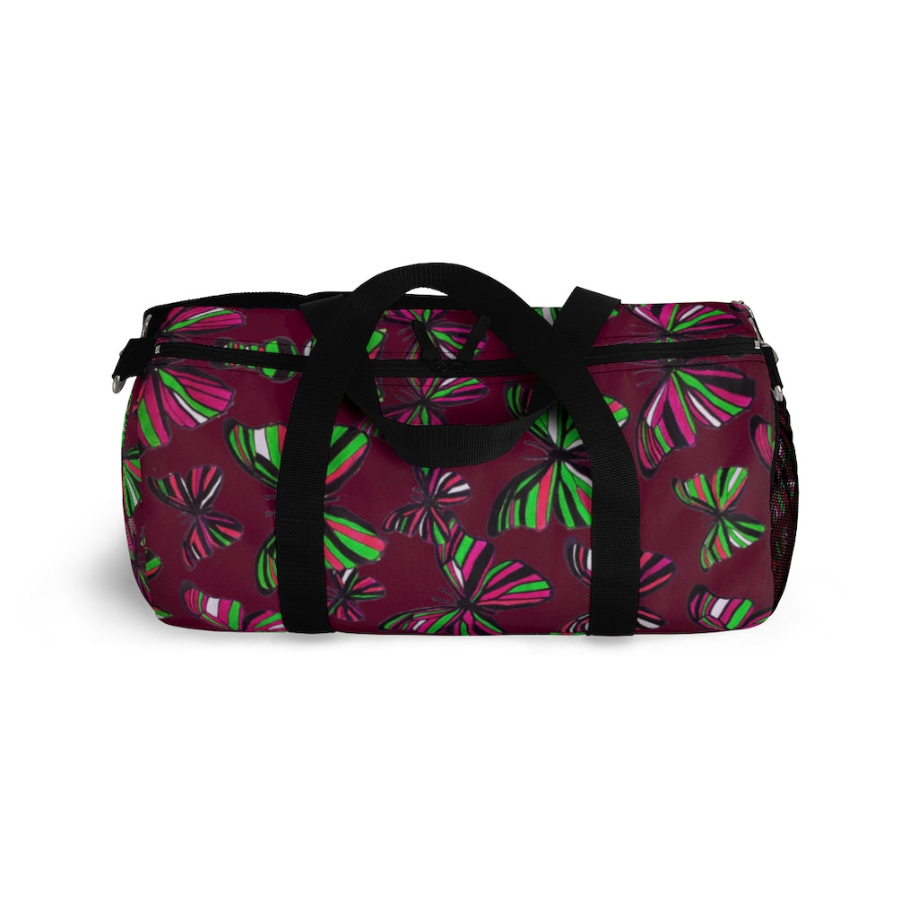 Butterflies Marsala Duffel Bag