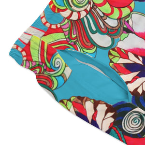 Aqua Graphic Floral Pop Men's Swimming Trunks