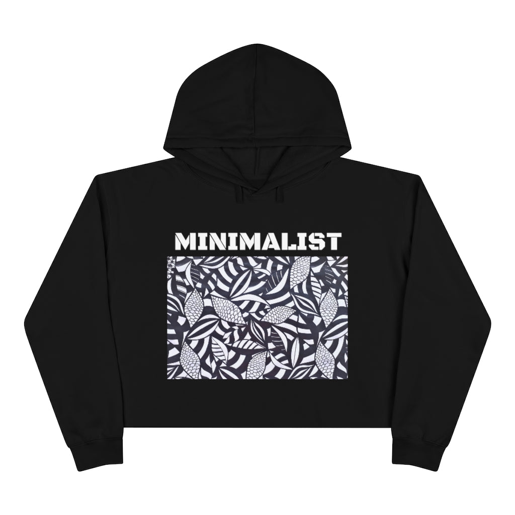 Tropical Minimalist Crop Hoodie