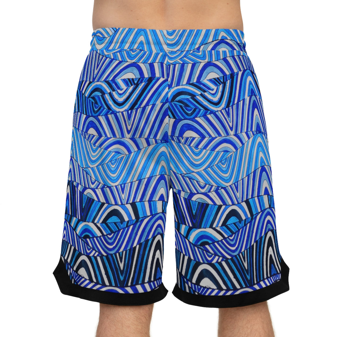 Slate Sonic Basketball Rib Shorts (AOP)