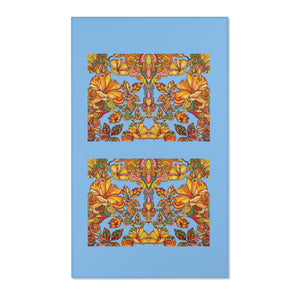 Artsy Floral Sky Area Rug