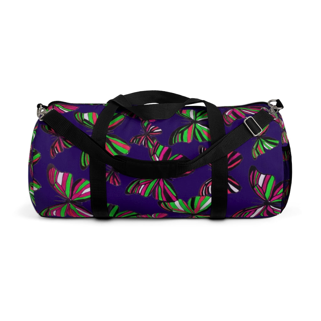 Butterflies Violet Duffel Bag