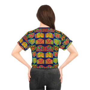 Ink Deco Print AOP Crop Tee