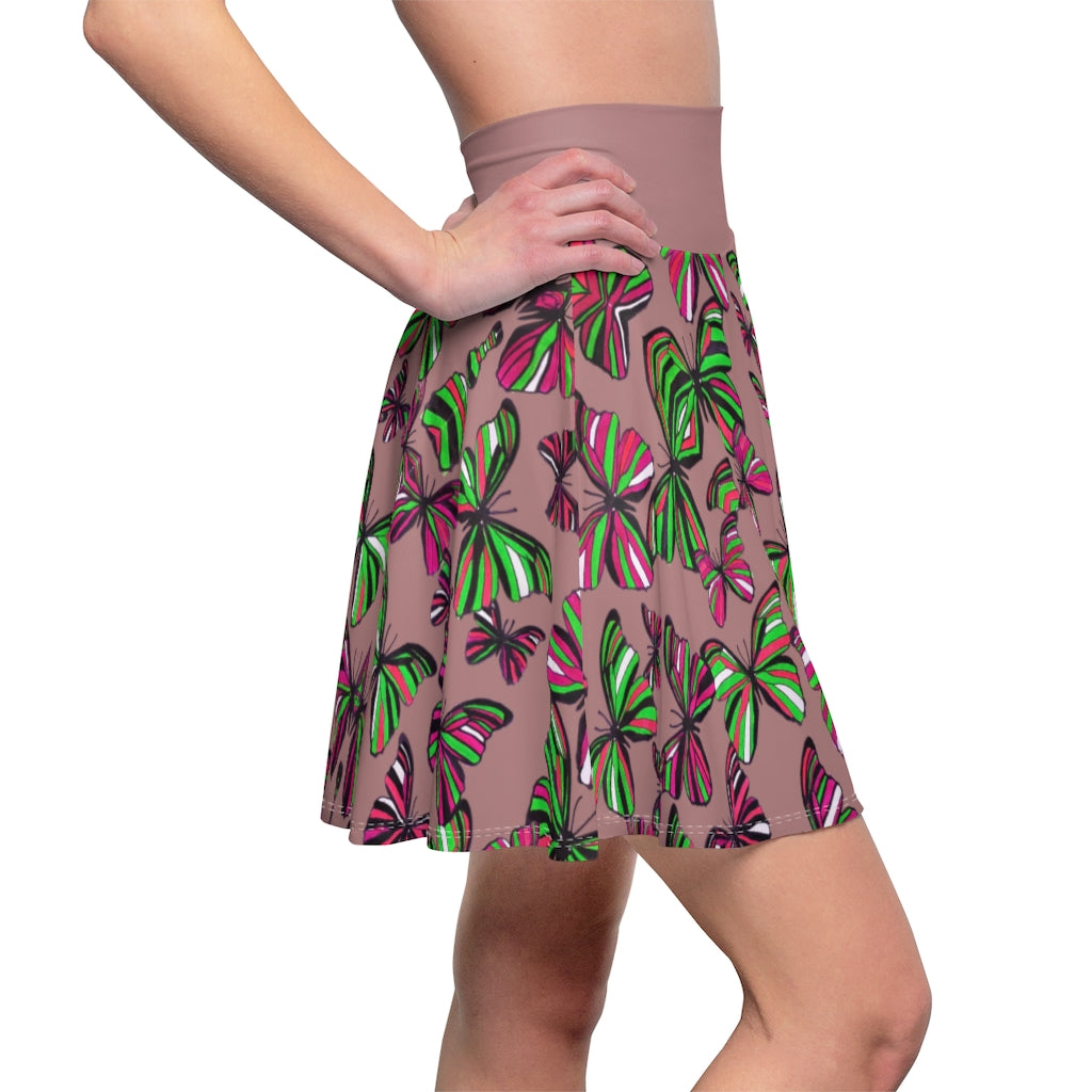 Butterflies Cider Skater Skirt