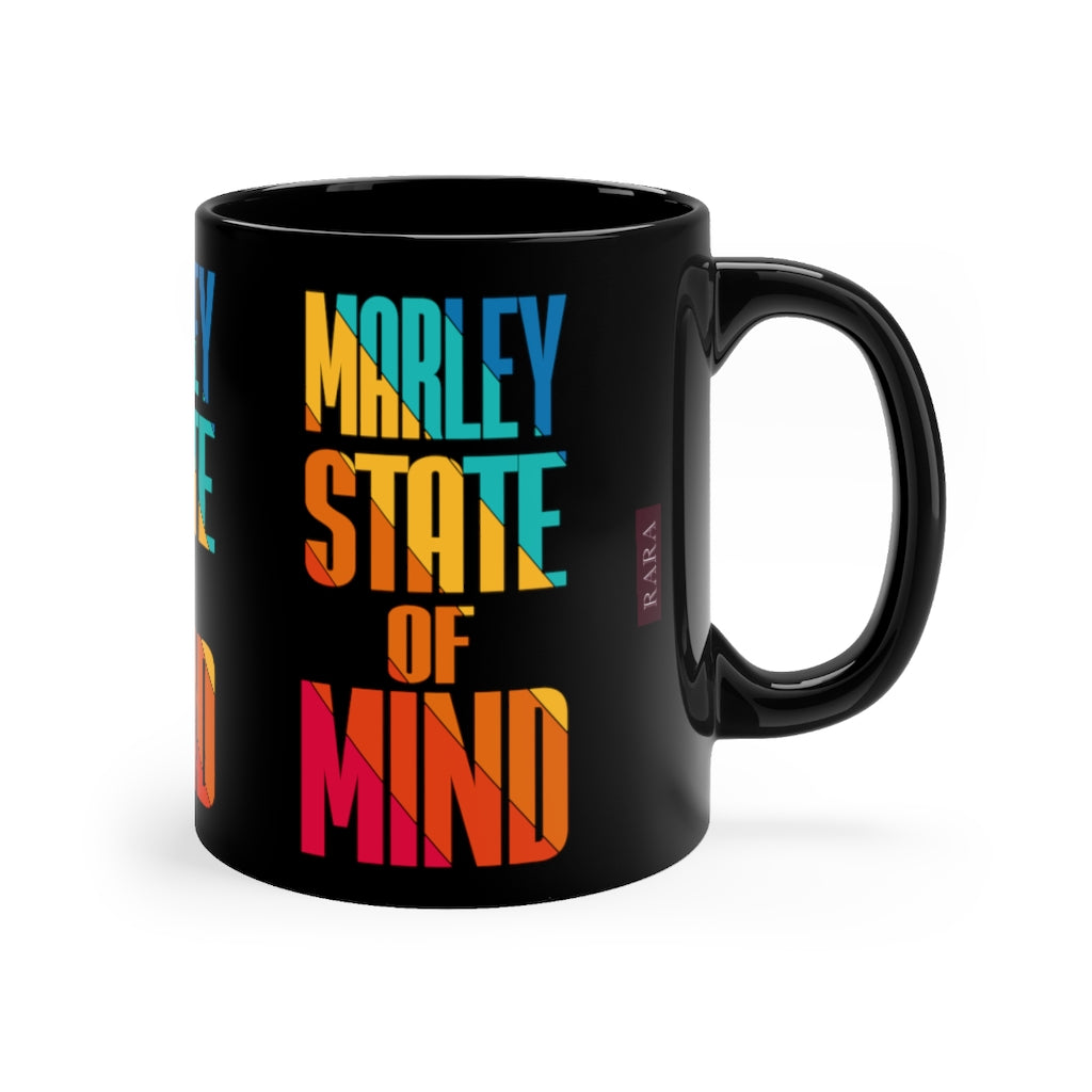 Black Marley Multi Print Mug 11oz