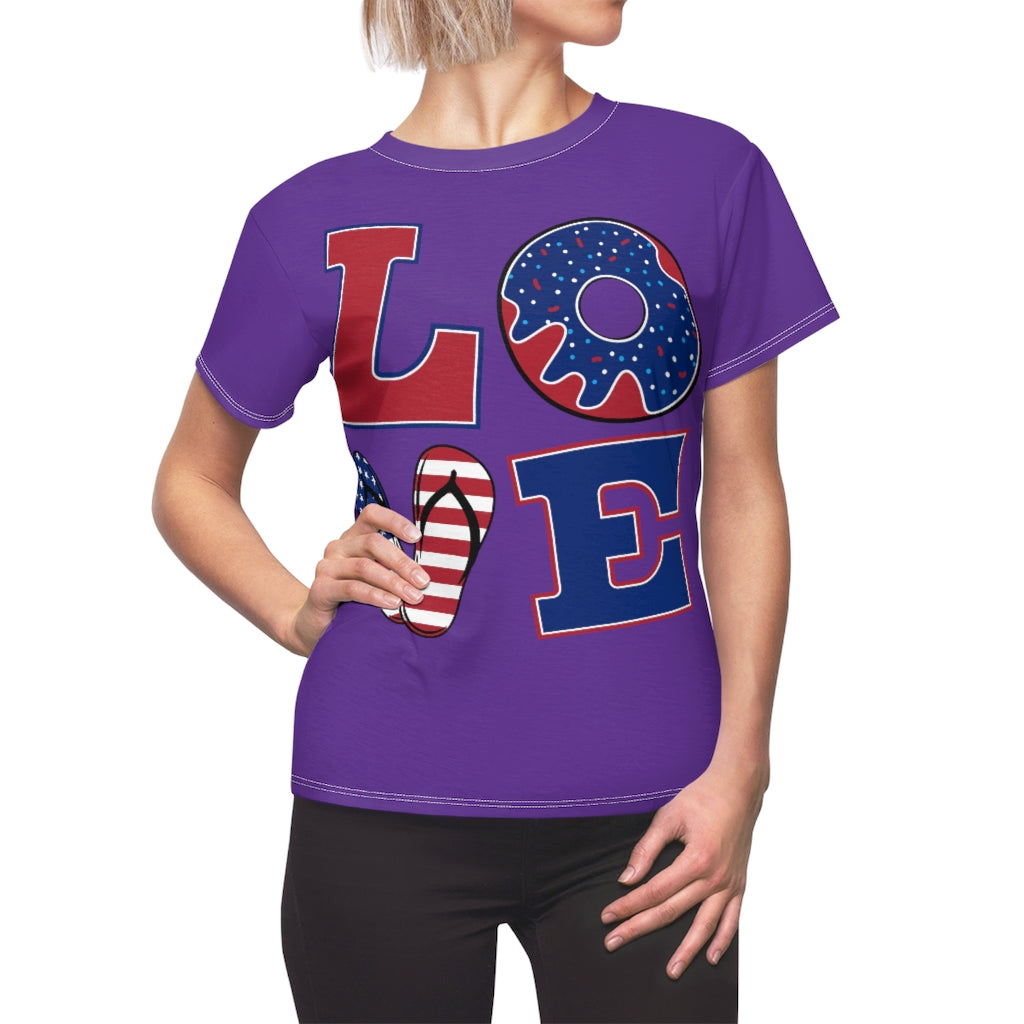 L.O.V.E. 'merica Purple T-Shirt