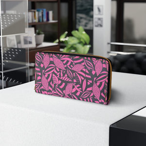 Rose Tropical Minimalist Zipper Wallet