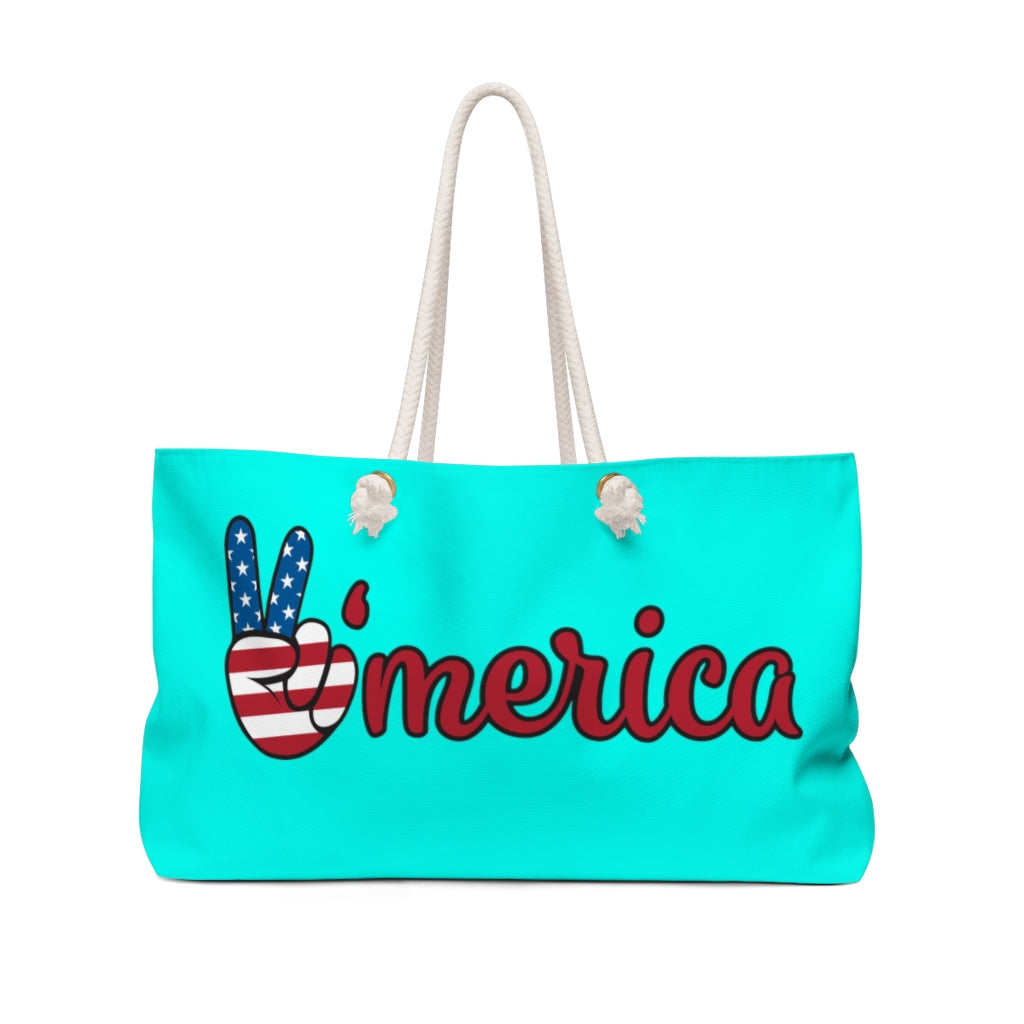 The All American Cyan Weekender Bag