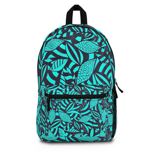 Tropical Minimalist Cyan Backpack