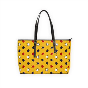 Starry Yellow PU Leather Shoulder Bag