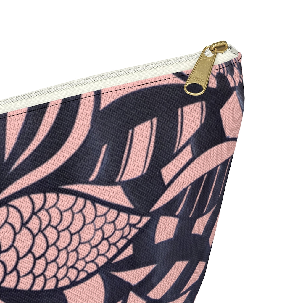 Blush Tropical Minimalist Accessory Pouch