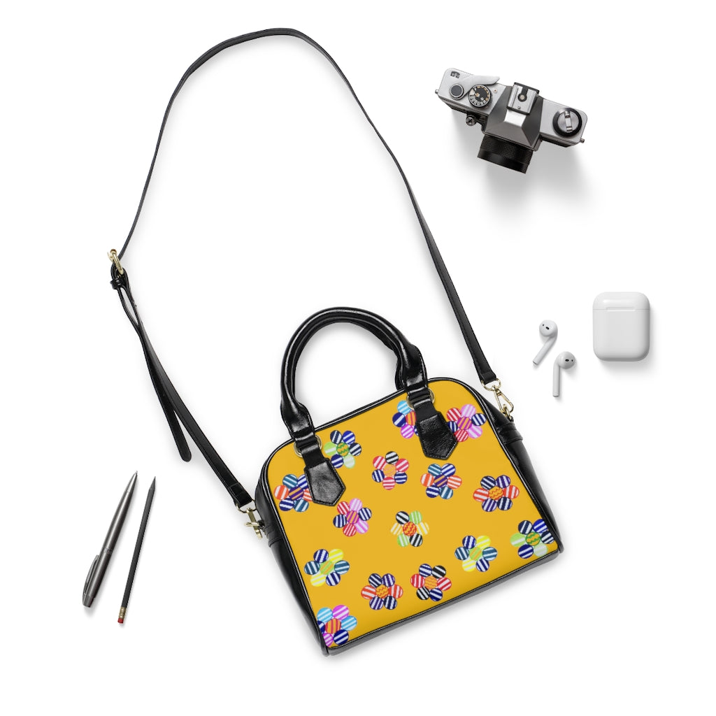 Yellow Candy Florals AOP Handbag