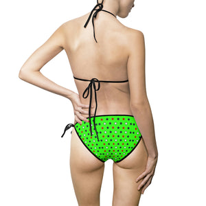 Neon Green Starry Bikini