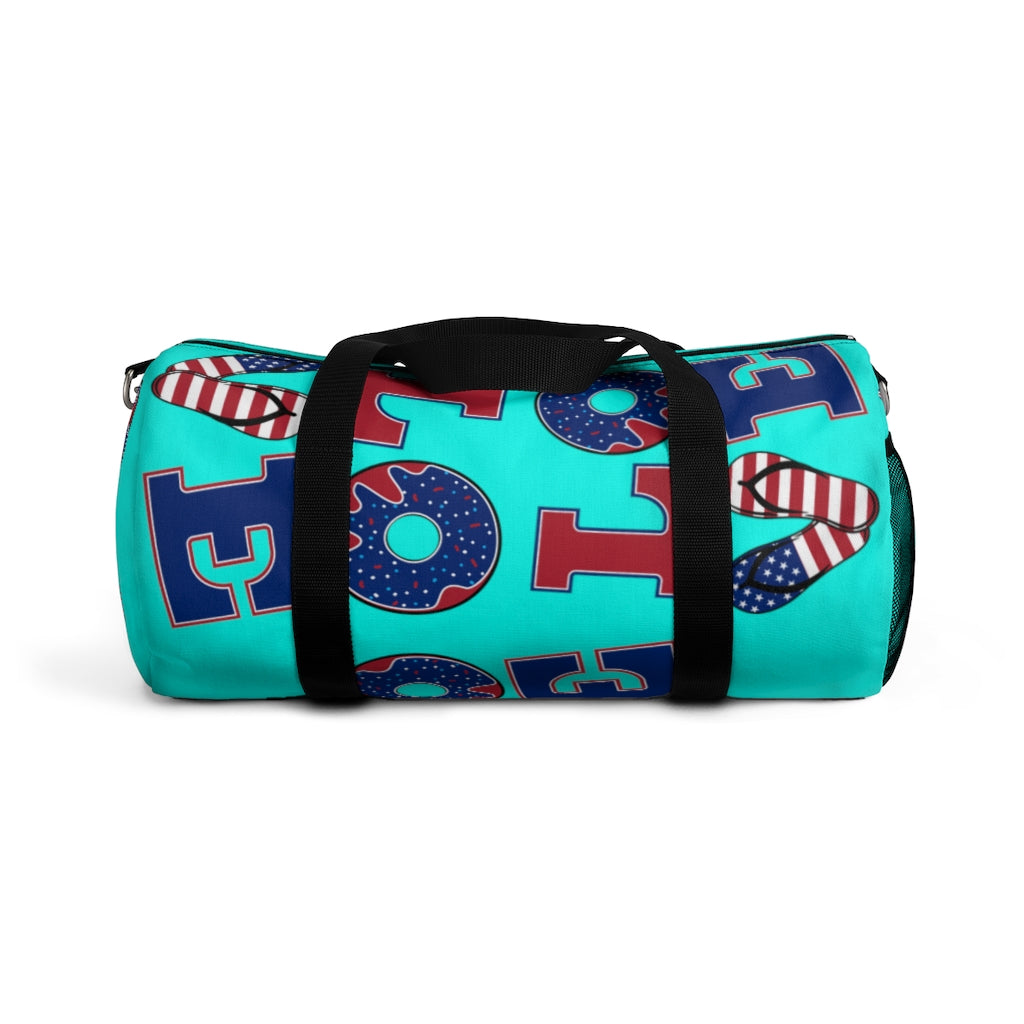 American Love Cyan Duffel Bag