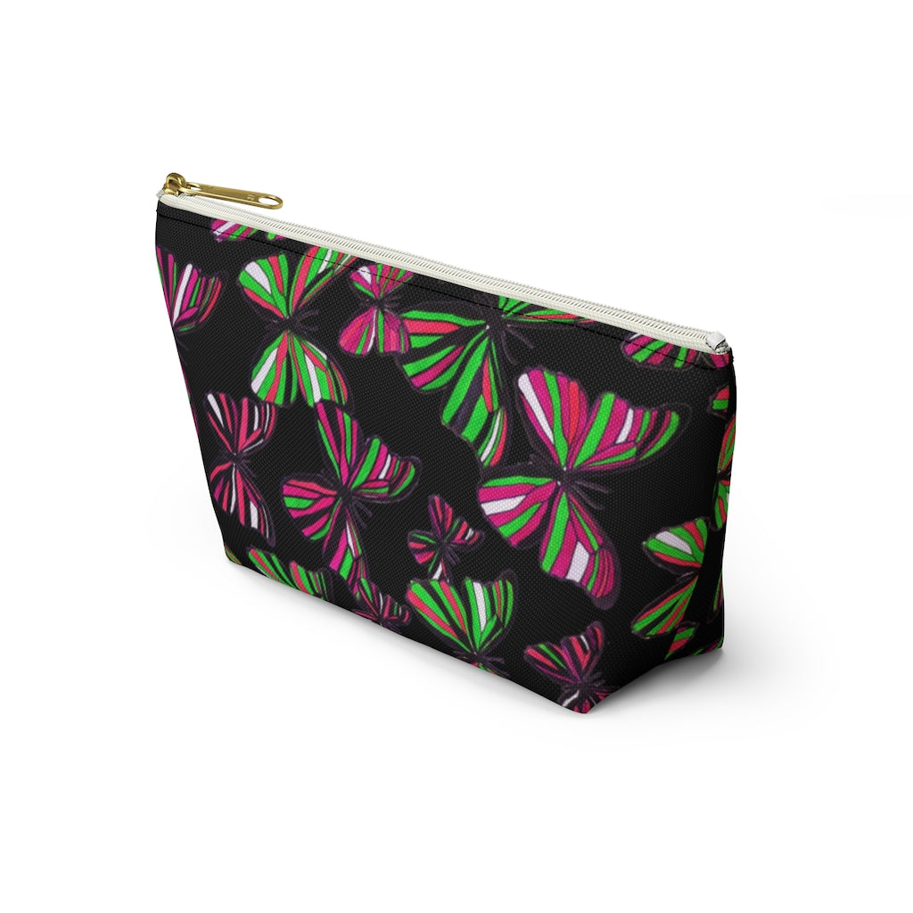 Butterflies Black Accessory Pouch