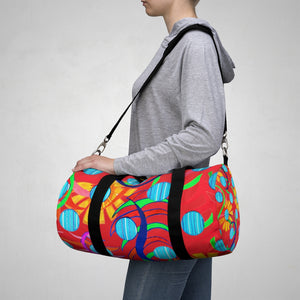 Sunflower Scarlet Duffel Bag