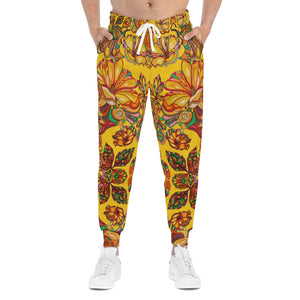 Unisex AOP Artsy Floral Yellow Joggers