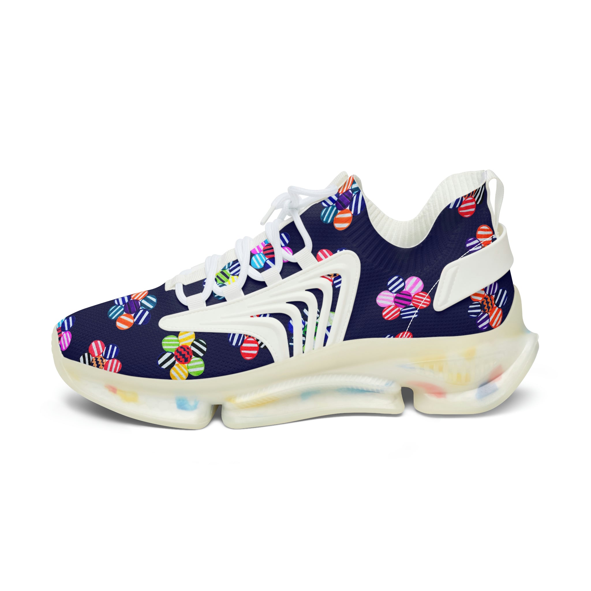 Ink Candy Floral Printed OTT Women's Mesh Knit Sneakers