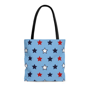 AOP Star Girl Blue Tote Bag