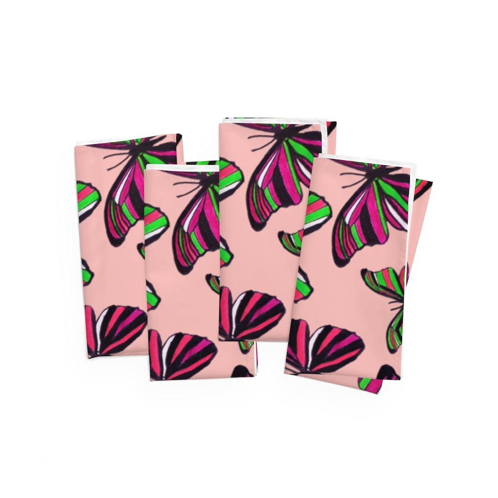 Blush Butterflies Napkin