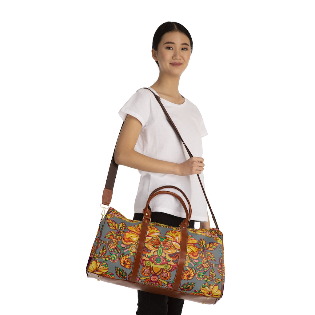 Ash Artsy Floral Waterproof AOP Travel Bag