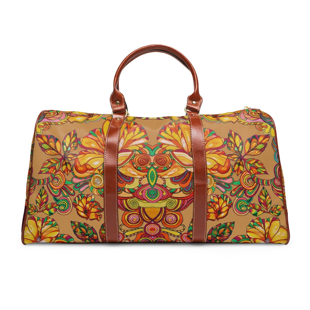 tussock floral duffel bag