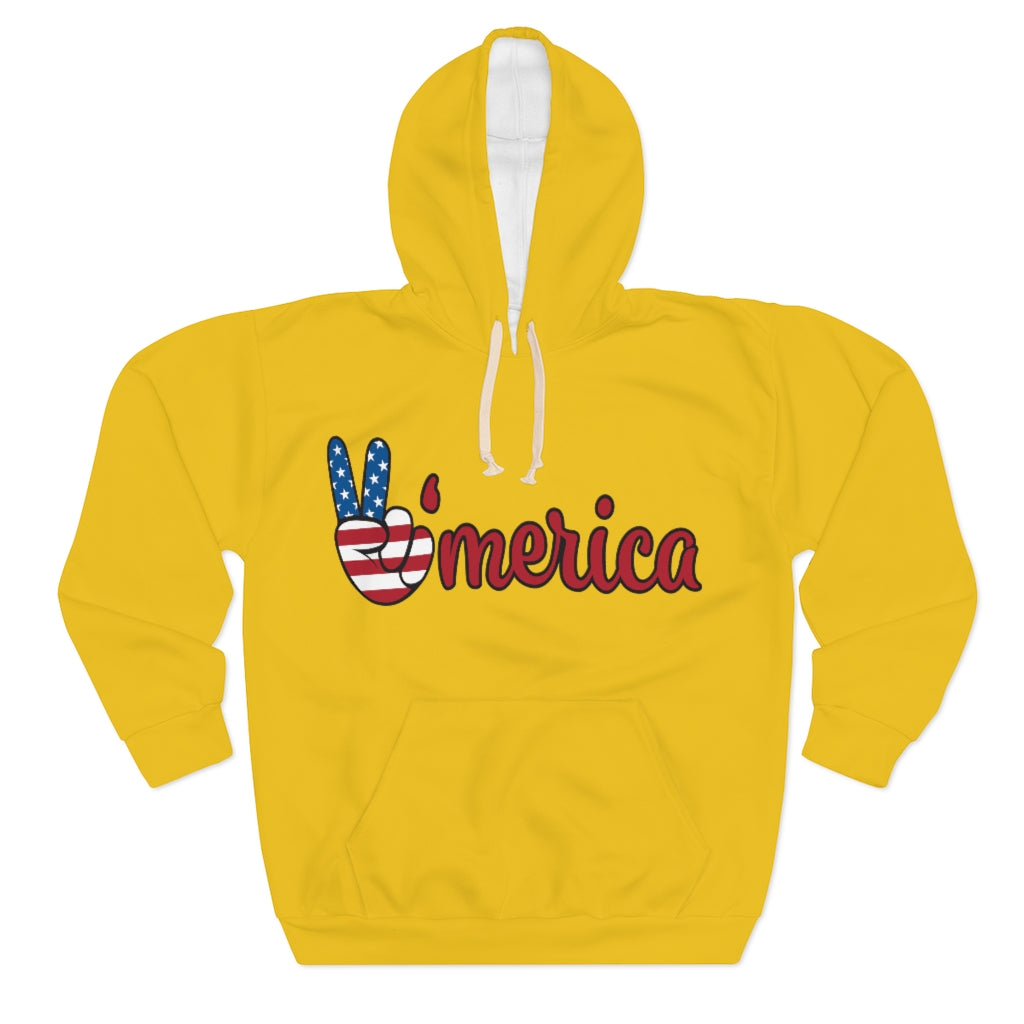 Washington Yellow Pullover Hoodie