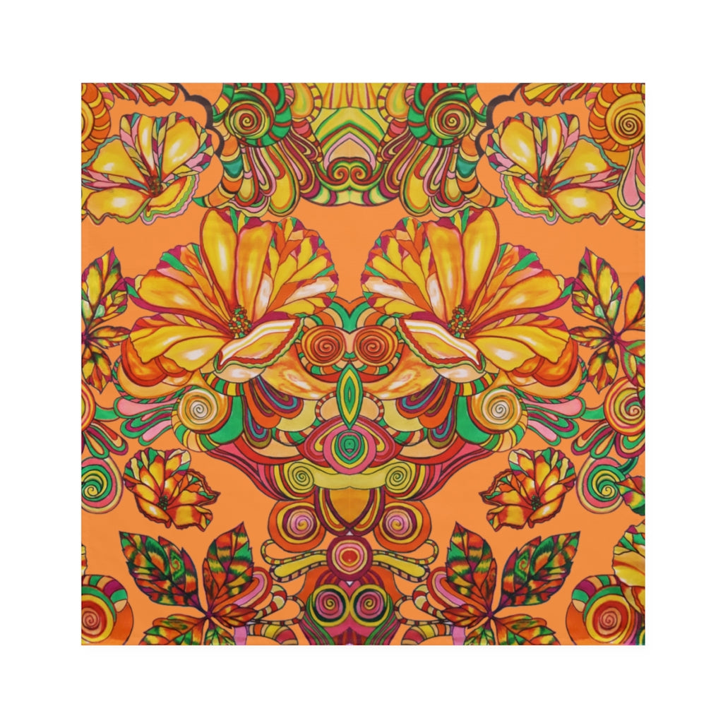 Peach Artsy Floral Napkin