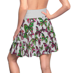 Butterflies Slate Skater Skirt