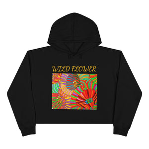 Women's Wild Flower Crop Hoodie