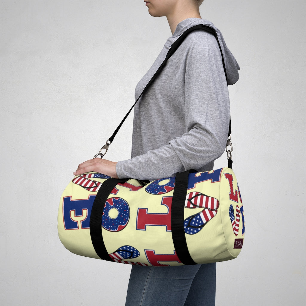 American Love Cream Duffel Bag