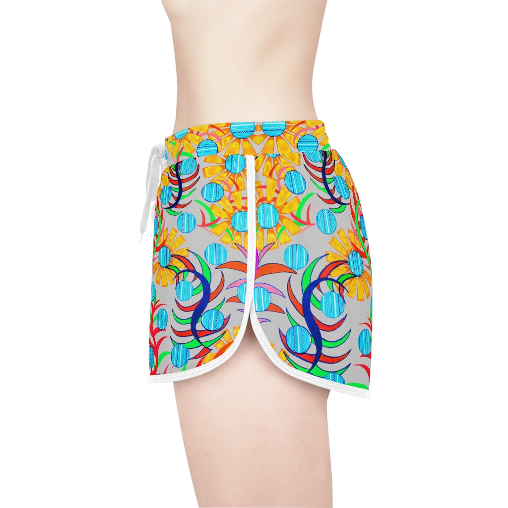 Slate Sunflower Relaxed Shorts