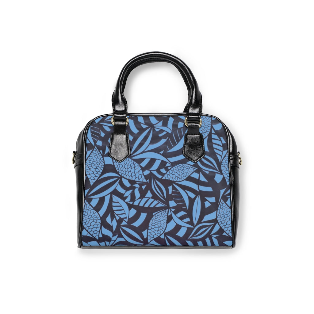 sky tropical print handbag