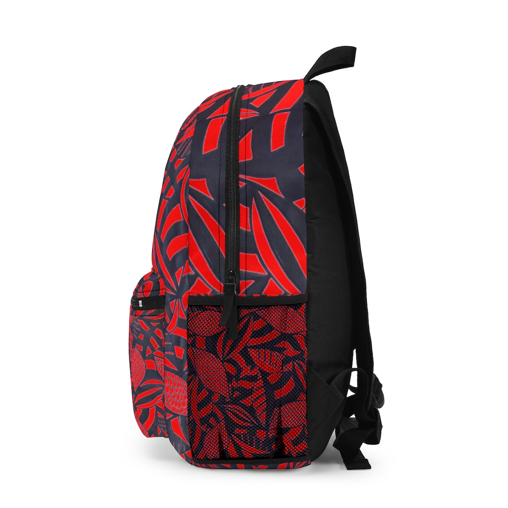 Scarlet Tropical Minimalist Backpack