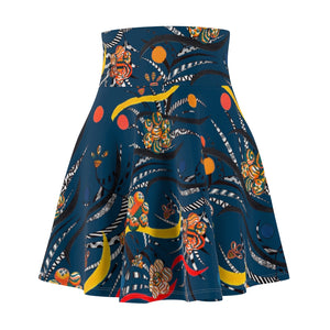 Teal Wilderness Skater Skirt