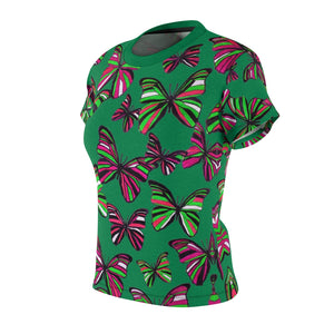 Butterflies AOP Emerald T-shirt