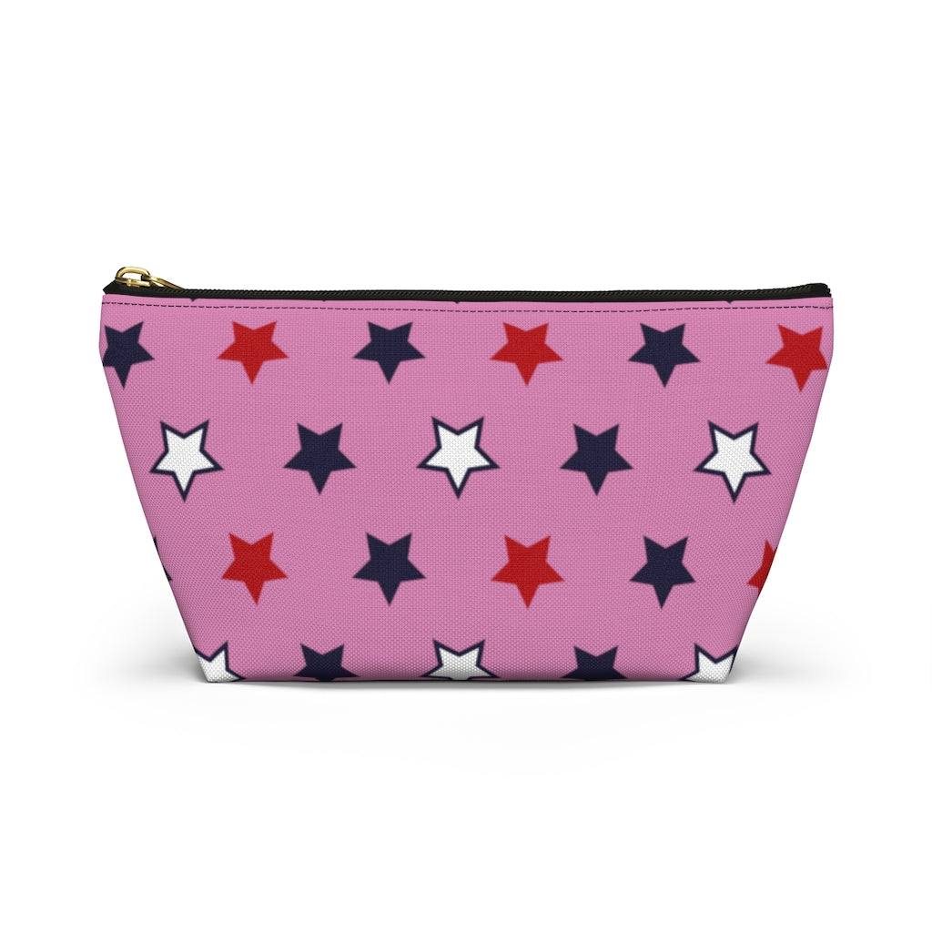 Starry Pink Accessory Pouch