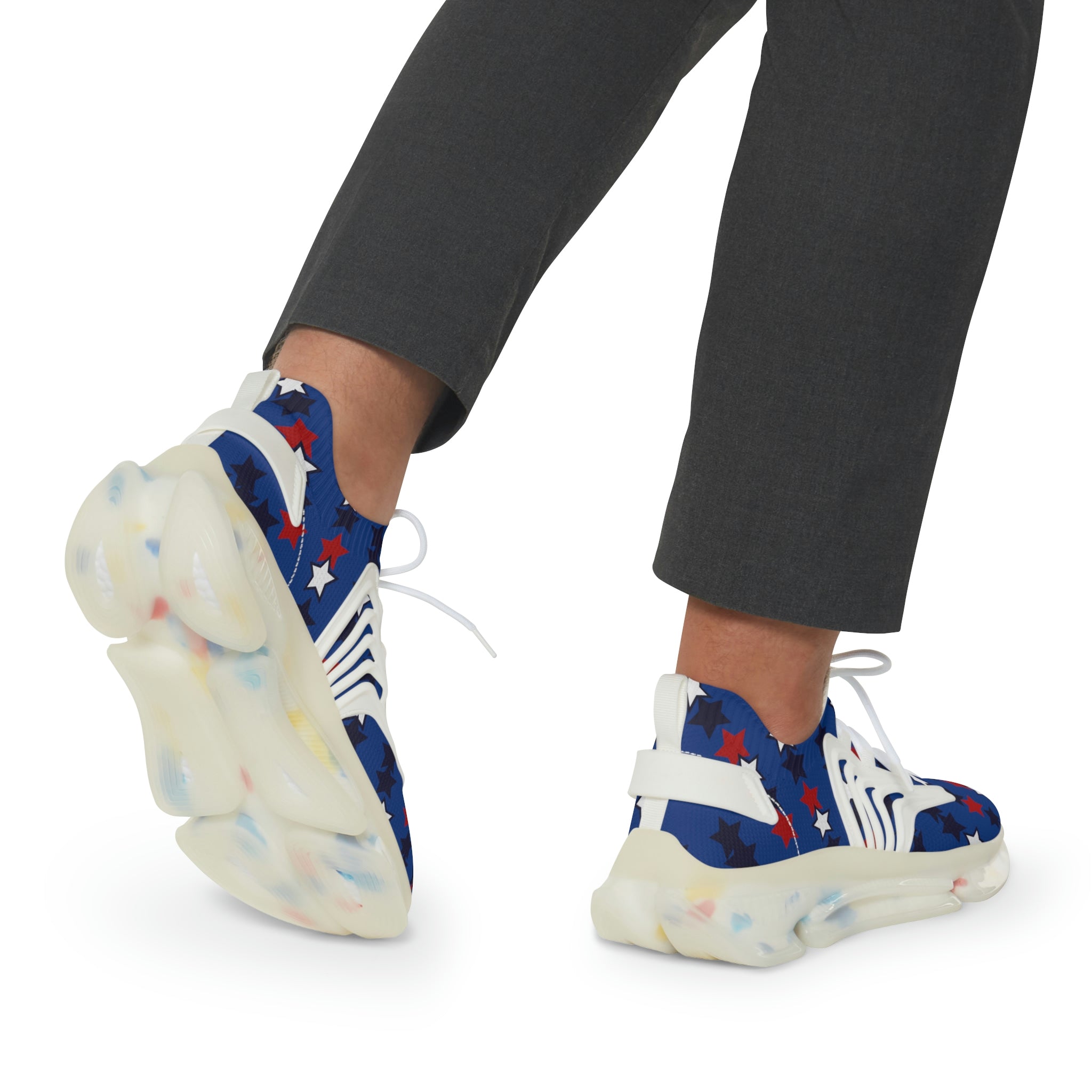 Blue Starboy OTT Men's Mesh Knit Sneakers