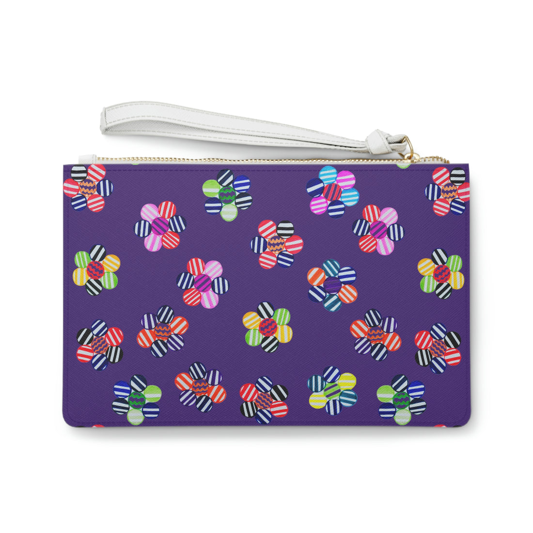 Puurple Candy Florals Clutch Bag