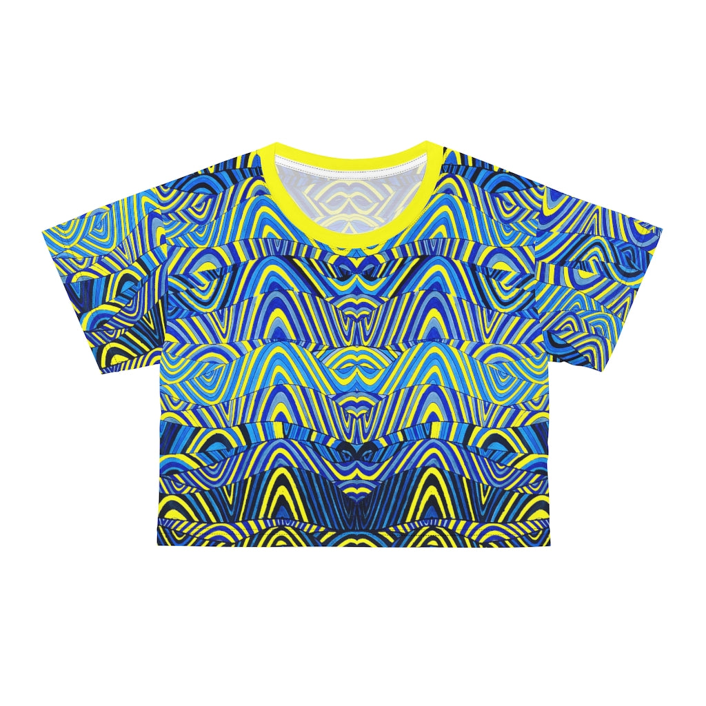 Canary Sonic AOP Crop Tee