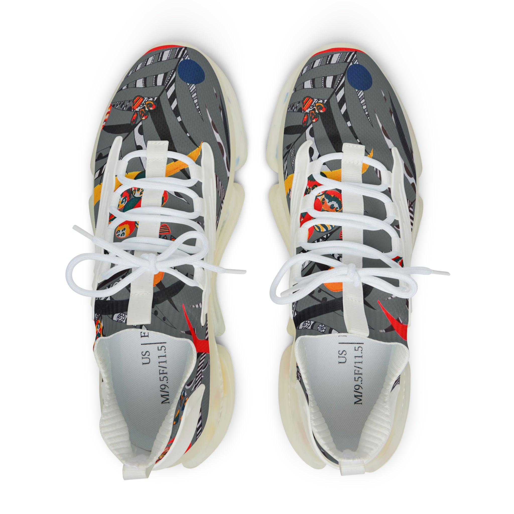 Ash Grey Wildly Wicked OTT Men's Mesh Knit Sneakers